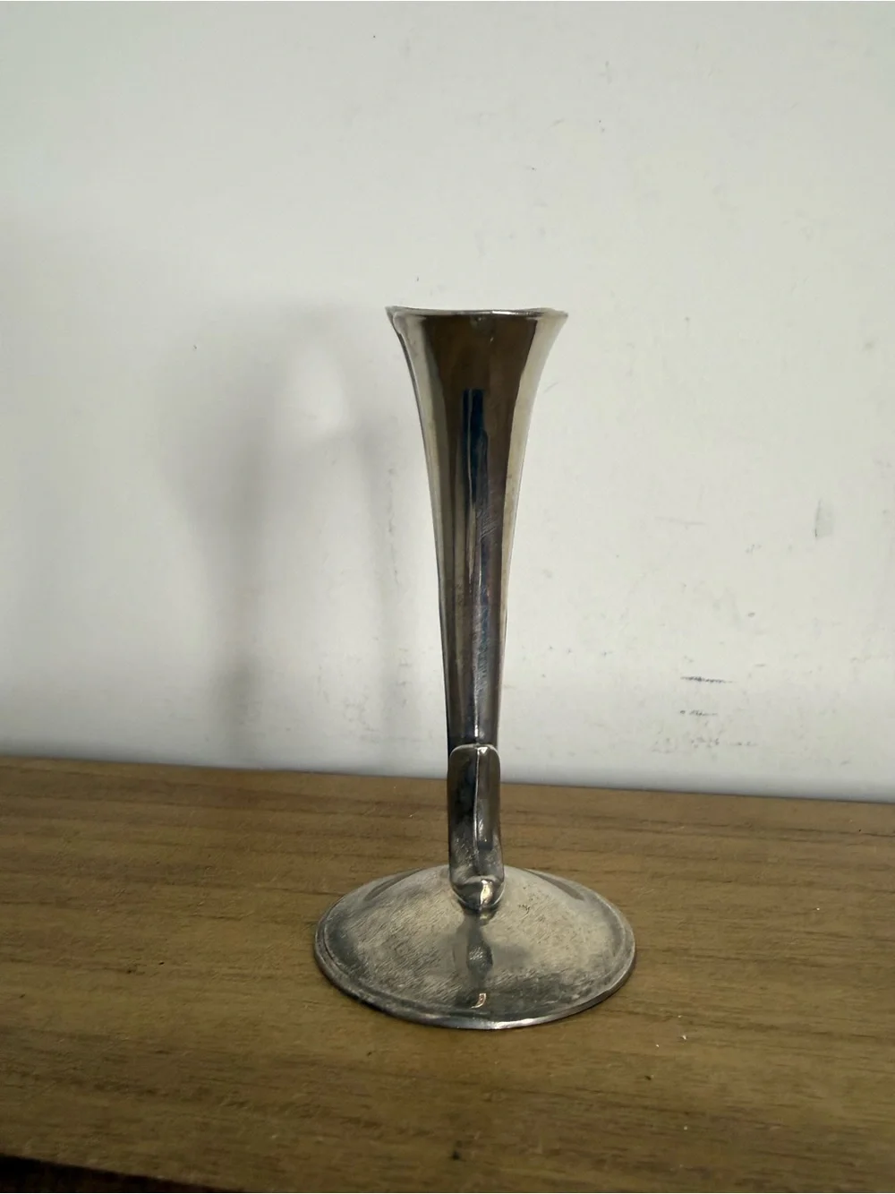 vintage silver-plated calla lily bud vase - Home accents
